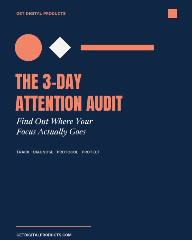 The 3-Day Attention Audit